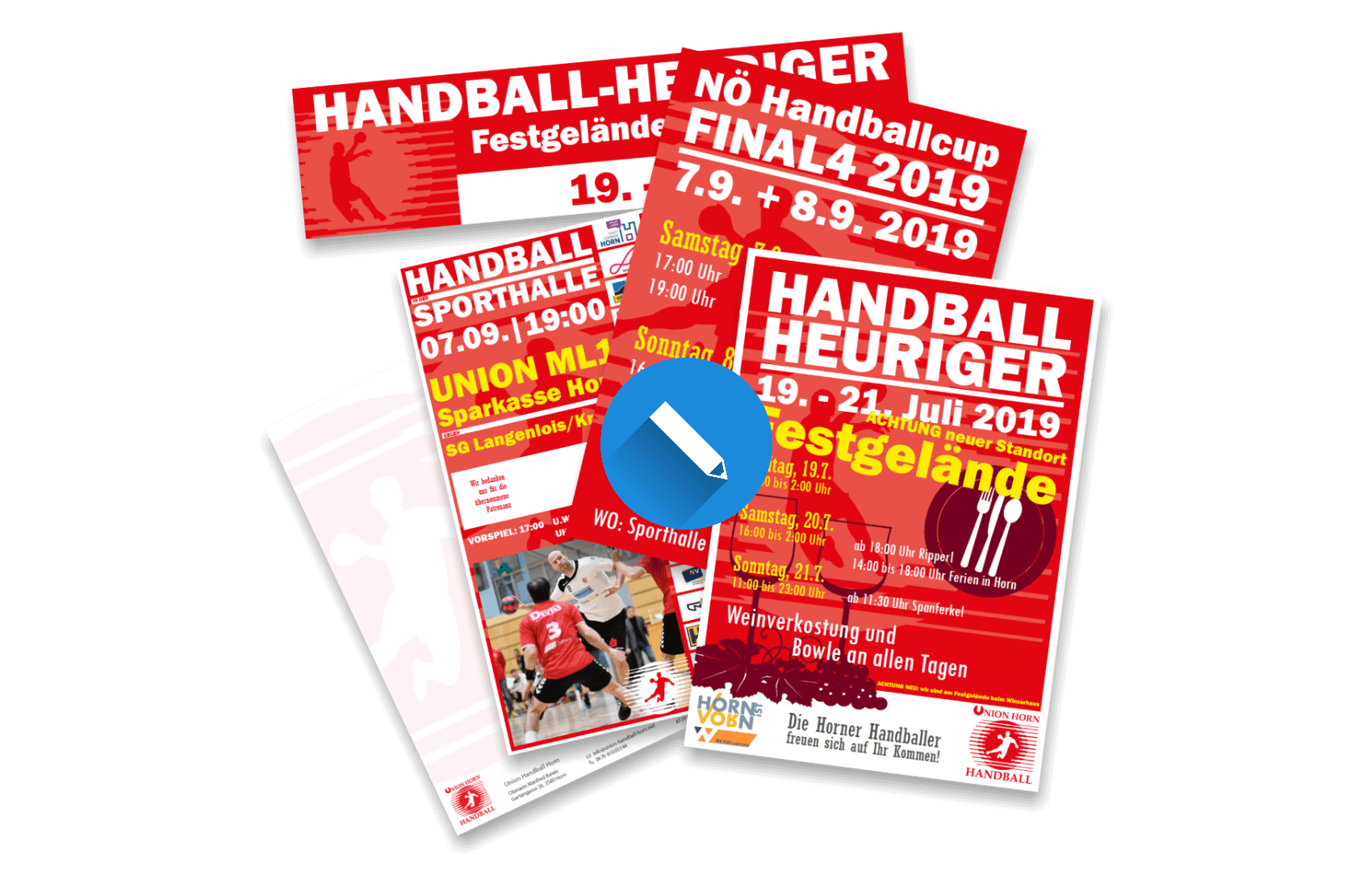 Drucksorten Union Handball Horn